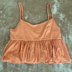 Peach Peplum Camisole